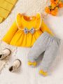 Baby Girls' Comfortable Casual Home Outfit Set, New Arrival