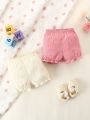 2pcs Baby Girls' Cute Casual Shorts Set