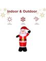 8ft with 4 String Lights Inflatable Garden Santa Claus Decoration