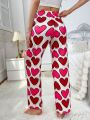 Umamao Estudio Women'S Heart Print Pyjama Bottoms