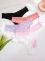 5pcs Women'S Thong Panties