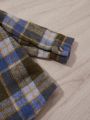 Baby Plaid Overcoat With Pants