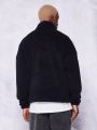 SUMWON Half Zip Borg Sweatshirt