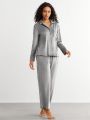 SHEIN Leisure Women's Solid Color Homewear Suit / Pajama Set