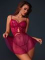 Sexy Camisole Lingerie Dress With Thong (Valentine'S Day Special)