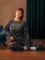 HARRY POTTER X SHEIN Plus Allover Print PJ Set