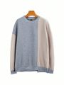 Men Two Tone Drop Shoulder Sweatshirt