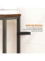 SUPERJARE 70 Inch Console Table with Power Outlets, Narrow Sofa Table, Entryway Table