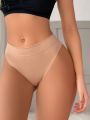 Women's Solid Color Thong Underwear