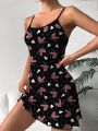 Milk Silk Floral Print Nightgown