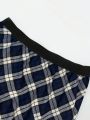 Plus Size Women'S Plaid Skirt