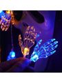 1.5m 10led 2aa Warm White/colorful Ghost Hand Shaped Halloween Decoration Light String For Indoor Decoration, Halloween/easter Festival/bar/shop Display, Powered By 5# Battery