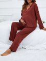 Women's Solid Color Simple Pajamas