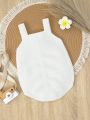 Baby Girls' White Knit Romper