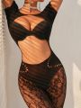 SHEIN Cut Out Body Stocking Without Lingerie Set