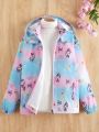 Girls' Unicorn Print Hooded Jacket (for Older Kids/youth)