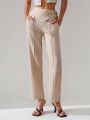 GOUGHS GRACES Womens Double Buckle Detail Pants