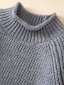 Baby Mock Neck Raglan Sleeve Sweater