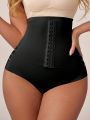 Women's High Waist Tummy-control Body Shaper Corset Shorts With Front Button Joining