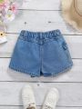 Young Girl's Denim Mini Skirt