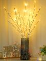 1pc 20led Nordic Style Artificial Tree Branch Light, Indoor Decorative Lamp For Home And Office