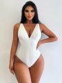 SHEIN Swim Chicsea Exquisite And Elegant One-piece Swimsuit