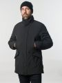 Men Flap Pocket Zip Up Winter Coat