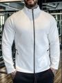 Men'S Zipper Stand Collar Sports Jacket