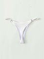 SHEIN Swim Basics Ring Linked Thong Bikini Bottom