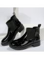 Thick-soled Elevated Fashionable Boots British Style New Short Boots Women's Shoes For Autumn And Winter