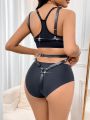 Ladies' Sexy Round Ring Connected Bodysuit (Music Festival)