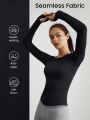 GLOWMODE Round Neck Long Sleeve Sports T-Shirt