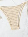 SHEIN Swim Mod Women'S Halter Neck Strap Swimsuit Set