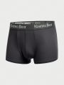 Men's Letter Print Band Flat-angle Boxer Underwear