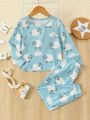 Little Boys' Cartoon Print Homewear Set