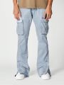 SUMWON Flare Fit Jean With Cargo Pockets