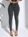 SHEIN SXY Slim Fit Denim Jeans