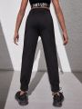 Big Girls' Stretchy Comfortable Breathable Moisture-Wicking Sport Pants