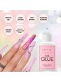 Super Strong Nail Glue for Acrylic Nails,Nail Tips, Press On Nails, Fake Nails, Salon Quality Brush On Nail Glue Easy Application Durable & Long-Lasting Makartt Glue False Nails