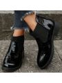 Thick-soled Elevated Fashionable Boots British Style New Short Boots Women's Shoes For Autumn And Winter