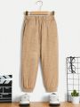 SHEIN Kids Cooltwn Boys' Simple Casual And Versatile Sweatpants For Kids