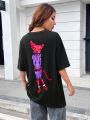 Tim Lord Cartoon Graphic Drop Shoulder Tee