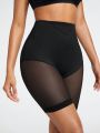 SHEIN SHAPE Women's Body Shaping Underwear With Sheer Mesh Panel