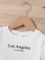 SHEIN Baby Boy Letter Graphic Tee & Sweatpants