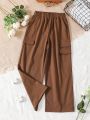 Girls' Spring And Autumn Casual Loose Wide Leg Pants