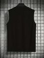 Men's Sleeveless Tank Top With Letter And Smile Face Print