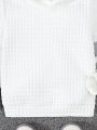 SHEIN Boys' Casual Hoodie With Color Block Splicing Design