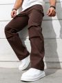 Men's Solid Color Casual Cargo Trousers/Pants