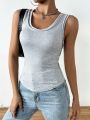 Solid Color Slim Fit Tank Top