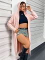 Women's Solid Color Plus Size Cardigan